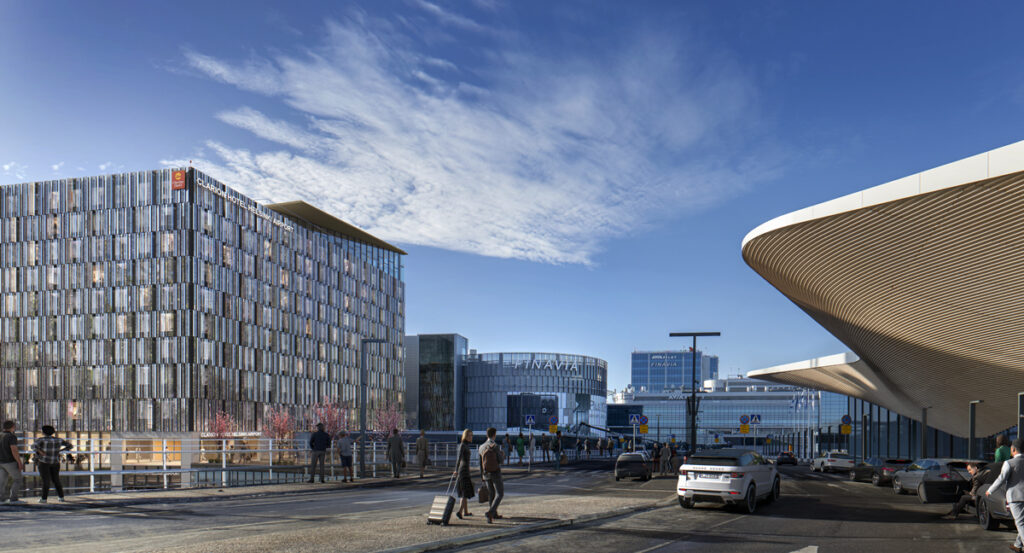 Kesäkuun alussa Helsinki-Vantaan lento­asemalle aukeaa hotelli­kokonaisuus, joka koostuu kahdesta eri konseptilla toimivasta hotellista – Clarion Hotel Helsinki Airportista ja Comfort Hotel Helsinki Airportista – sekä mittavasta määrästä kokous- ja tapahtuma­tiloja. Ylimmän kerroksen näköala­ravintolasta avautuvat näkymät suoraan kiito­radalle. Uuden hotelli­kokonaisuuden tilat tuovat merkittävän lisäyksen pääkaupunki­seudun tapahtumatila­kapasiteettiin.